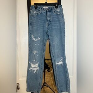 Classic Blue Straight Leg Women's Jeans